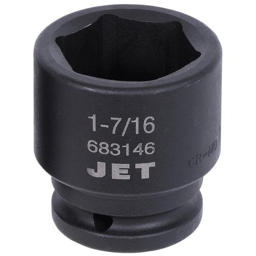 Socket - 3/4", 1-7/16", 6, Impact, Standard, Black Phosphate, Chrome Molybdenum, ANSI, GGG-W-660A