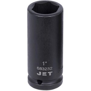 Socket - 010-LWIZ272 - 3/4", 1", 6, Impact, Deep, Black Phosphate