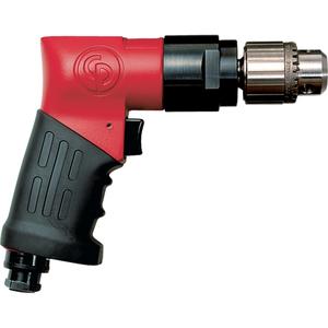 Non-Reversible Drills - 21 CFM, 1/4" NPTF, 89, 3/8", Keyed, 3/8"-24, 2900 RPM, 6.5" (165 mm), 2.4 lbs. (1.1 kg)