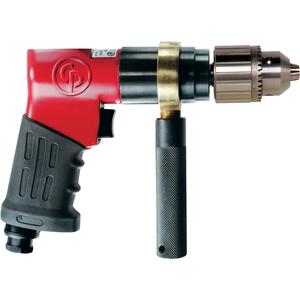 Reversible Drill - 15 CFM, 1/4" NPTF, 3/8", 4200, 6.9", 1/8" To 1/2"