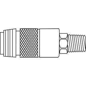 Unisafe Universal 5-in-1 Interchange Safety Couplers - Zinc Plated Steel, 1/4