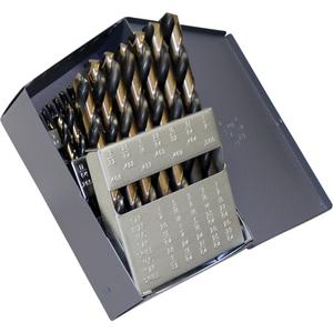 Drill Sets - 29, High Speed Steel, 1/16" - 1/2" x 1/64, Plastic