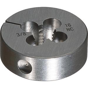 Round Adjustable Die, Bright Finish - High Speed Steel, M4.5 x 0.75, 13/16"