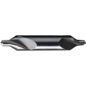 Bright Finish Combined Drill & Countersink - High Speed Steel, #0, 0.0312", 60°