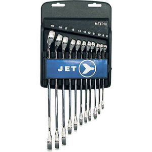 Fully Polished Long Pattern Combination Wrench Set - 11, Metric, Combination