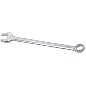 Long Pattern Fully Polished Combination Wrench - 010-LWJZ378 - 7-2/3", 9/16", Chrome, Plain