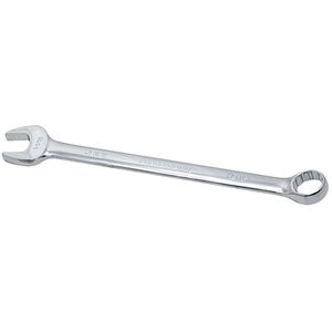Long Pattern Fully Polished Combination Wrench - 1-1/16", Chrome, Plain