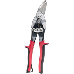 Super Heavy Duty Aviation Snips - 1-3/8", 10", Straight, Red/Black, Left/Straight, 22 ga, 18 ga, 16 ga, 21 ga