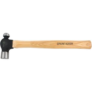 Heavy-Duty Hickory Handle Ball Pein Hammer - 16 oz., Wood, 14", 1.2"