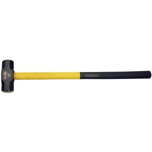 Heavy-Duty Sledge Hammer - 6 lbs., Plain, Fibreglass, 34", 2"