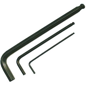 Long Arm Hex Key Wrench - 010-LWJZ527 - 5/64", L Shape, Ball, Black Oxide