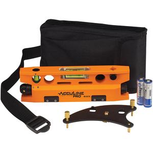 Torpedo Laser Levels, V-Grooved Bottom - Magnetic, 650 nm ± 10 nm, Class 111A, ± 1/8" @ 50' (± 1 mm @ 5 m), Max. 100' (30 m) depending on light conditions