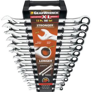 Extra-Long High-Performance Wrench Set - 13, Imperial, Combination, 1/4" to 1"