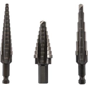 Unibit® Step Drill Set - 3, High Speed Steel