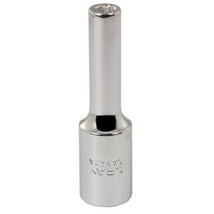 Socket - 3/8", 9 mm, 2-9/16", 6, Hand/Standard, Deep