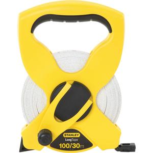 Fiberglass Tape Measure - 100'/30 m, 1/2", Imperial & Metric