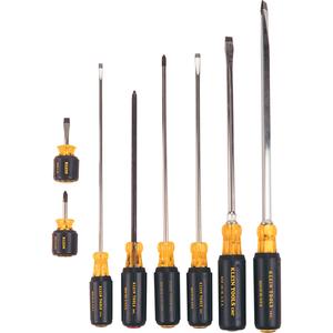 Long & Short Cushion-Grip Screwdriver Set - 8 Pcs., Non Magnetic