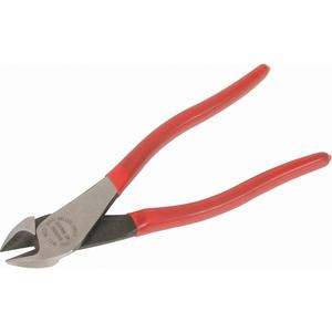 Angled Head Diagonal Cutters - 8-1/16", Has extra heavy-duty cutters