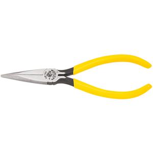 Standard Long Nose Pliers - 6-5/8", Has coil spring to hold jaws open