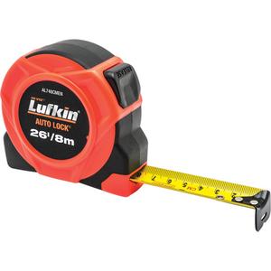Autolock Measuring Tapes - 26'/8 m, 1", in/cm, 16/19.2"