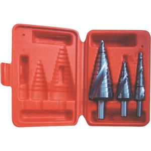 Step Drill Set - 3, High Speed Steel, #1, #2 & #3