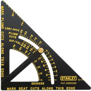 Premium Adjustable Quick Square® Square - 10-7/8", 1/8", Aluminum, Plain