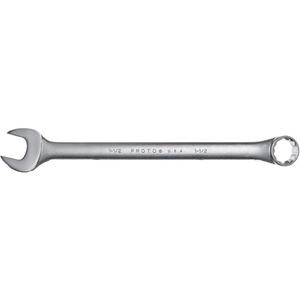Combination Wrench - 12, 20-1/4", 1-1/2", Satin, Plain, 3-1/64" (End 1), 2-1/8" (End 2), 27/32" (End 1), 53/64" (End 2), 1-51/64", ASME B107.100-2010