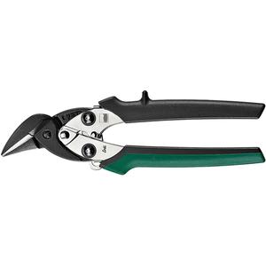 Compact Aviation Snips - 13/16", 7-3/16", Straight, Green, Right, 18-gauge