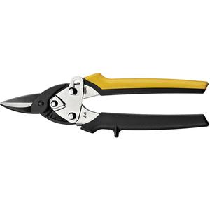 Compact Aviation Snips - 13/16", 7-3/16", Straight, Yellow, Straight, 18-gauge, Straight