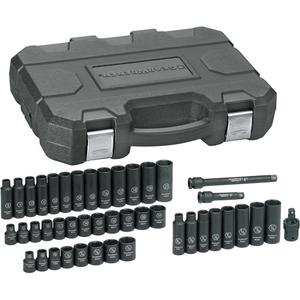 SAE/Metric Socket Set - 3/8", Impact, Deep, 44