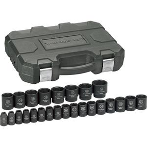 Socket Set - 1/2", Impact, Standard, 25