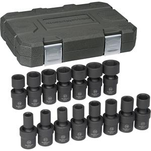 Universal Socket Set - 1/2", Impact, Standard, 13, Metric 10 mm to 24 mm