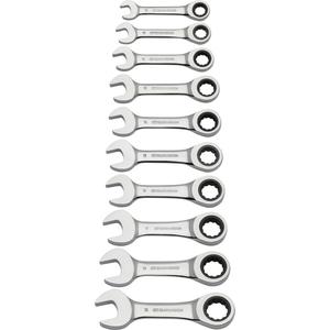 Stubby Wrench Set - 10, Metric, Combination