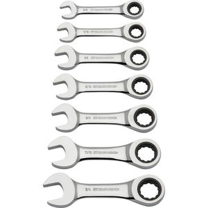 Stubby Wrench Set - 7, Imperial, Combination