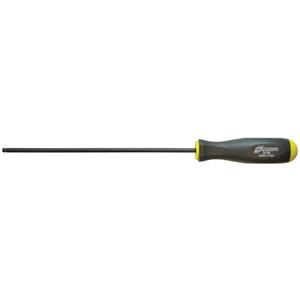 Ball Driver Long Length Screwdrivers - SAE - 3/16", Round, Cushion Grip, SAE