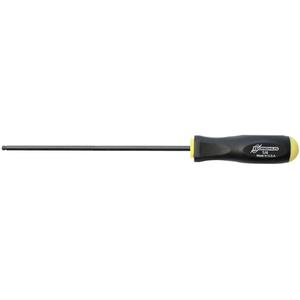 Ball Driver Long Length Screwdrivers - SAE - 1/4", Round, Cushion Grip, SAE