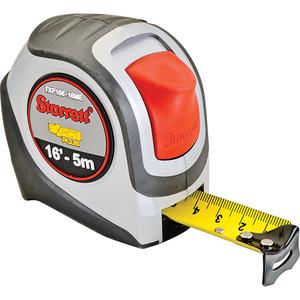 High Visibility Orange Tape Measure - 16'/5 m, 1", 1/16", S9, Imperial/Metric