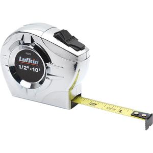 P2000 Series Measuring Tape - 10'/3m, 1/2", in./cm, Chrome