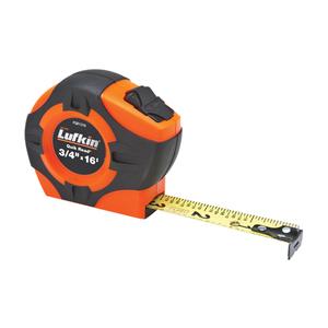 P1000 Series Fractional Measuring Tape - 16', 3/4", in./ft., Hi-Viz orange