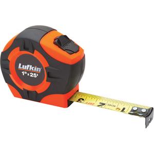 P1000 Series Measuring Tape - 8 m, 25 mm, cm/m, Hi-Viz orange