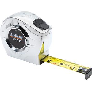 Tape Measure Chrome Engineers - 33', 1", in./ft., Chrome
