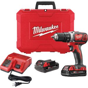 M18™ Compact Drill/Driver Kit - 18 V, 1/2", Lithium-Ion, 0-1800, 500 in-lbs, 2, 0-450, 0-1800, 0-29 000