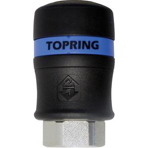 Topquik Industrial Safety Coupler - 1/2", 1/2" NPT (F)
