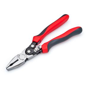 Pro Series Dual Material Lineman's Compound Action Cutting Pliers - 8", ASME, 0.812", 4.7", Std./11 AWG