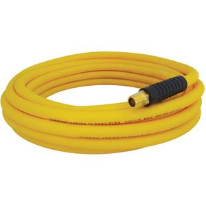 Easyflex Premium Hoses with Fittings - Air/Water, Technopolymer, 1/4", 100', 300 psi, 1/4 NPT, Yellow