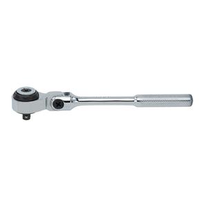 Ratchet Wrench - 6-37/64", 1/4", Plain, 5°, Flex Head, Full Polish