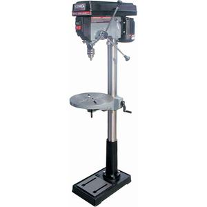 Floor Drill Presses - 17", 5/8", 3400 RPM, 25", 13-3/4", 64", 16, 240-3400 RPM, #2 Morse, 12 A @ 110 V, 6 A @ 220 V 1 HP, 1 phase, 60 Hz