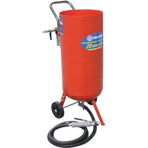 Pressure Abrasive Sandblasters - 6-25 CFM, 16.6 Gal. (20 US Gal), 65-120, 6-25, 80, 15 3/4" x 20" x 35"