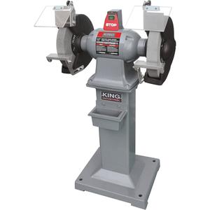 Heavy-Duty Bench Grinder With Floor Stand - 12" x 2", 1-1/4", 37-1/2", 21-3/4"