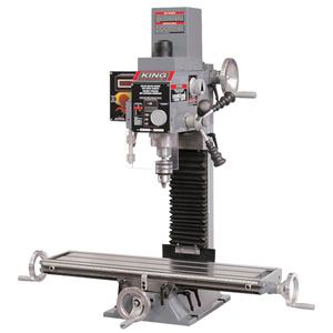 Milling Drilling Machine with Digital Readout - 5/8", 2, 7-1/16" W x 27-1/2" L x 2-1/2" H, 29-5/8", 27-1/2", 35-3/8"